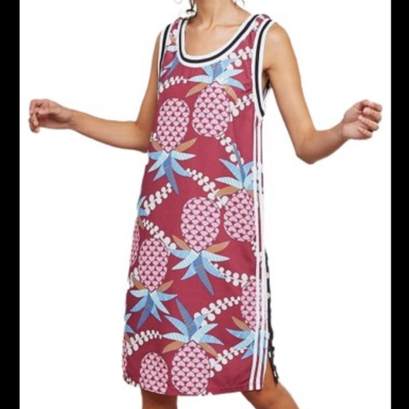 adidas Dresses & Skirts - Adidas X Farm Rio Pineapple Jersey Dress Size XS